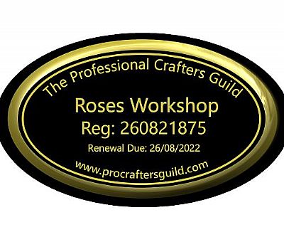 professional crafters guild membership badge for roses workshop