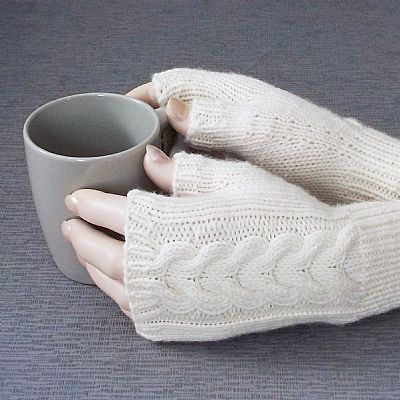 british wool handknit gloves from roses workshop