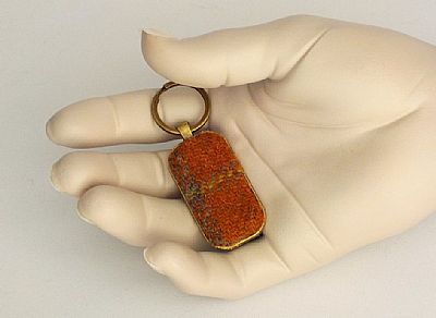 harris tweed keyring by roses workshop